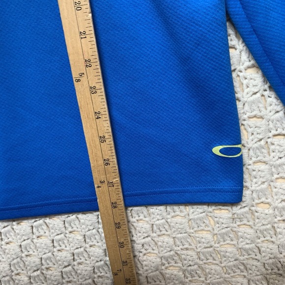 Oakley Golf Pullover Jacket Sweater Mens Size Large 1/4 Zip Blue‎ Lightweight - Picture 5 of 10